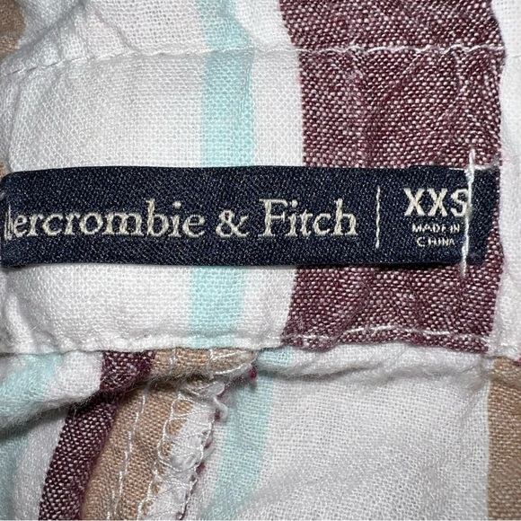 Abercrombie and Fitch Striped Paperbag Waist Pants size xxs - Picture 5 of 7